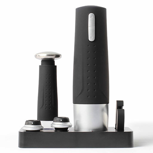 Kit du sommelier 6 pièces avec tire-bouchon électrique, pompe vide