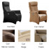 Fauteuil Relaxation 2 moteurs 100% Cuir Italien ODIPRE 6 couleurs au choix