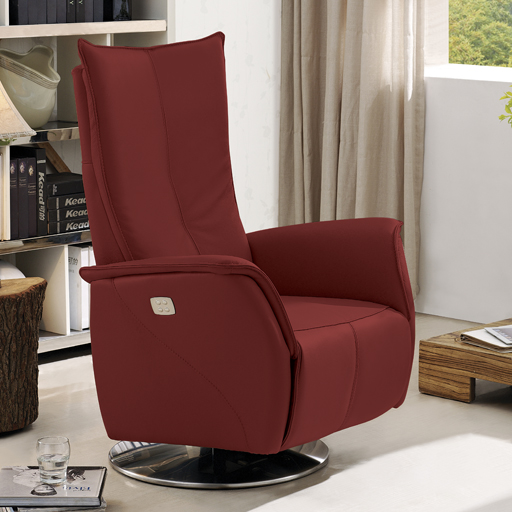 Fauteuil Relaxation 2 moteurs 100% Cuir Italien COTELIT 6 couleurs au choix