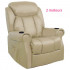 Fauteuil cuir releveur relaxation chauffant massant 2 moteurs Calin