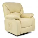 Fauteuil Relax Releveur Massant chauffant simili cuir 1 moteur inclinaison+ 3 couleurs