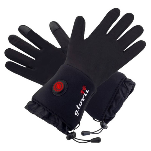 Sous-gants chauffants Keis G102 noirs - Équipement route sur La