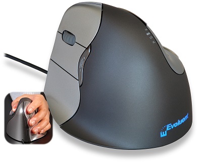 Souris ergonomique verticale filaire Evoluent pour droitiers - Vilacosy