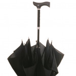 Canne parapluie réglable noire