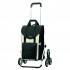 Chariot de Courses Beige ou noir 48L 6 Roues Escaliers