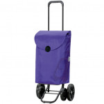 Chariot de Courses Bleu, Violet ou Rouge 49L 4 roues