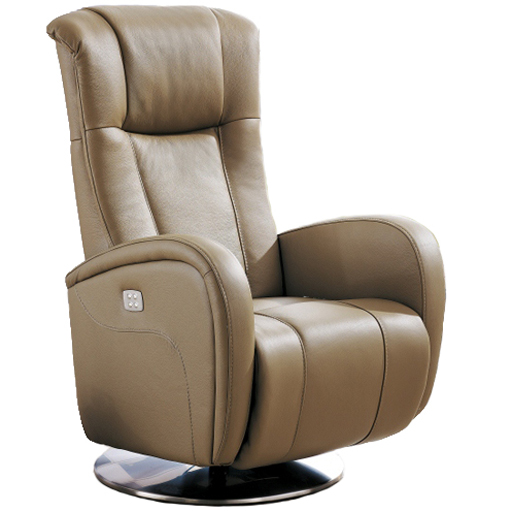 VOLDEN Fauteuil relaxation 100 % cuir - Cuir Center